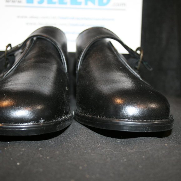 Barclay Black Loafer Dress Shoes with Buckle Used - Picture 3 of 16